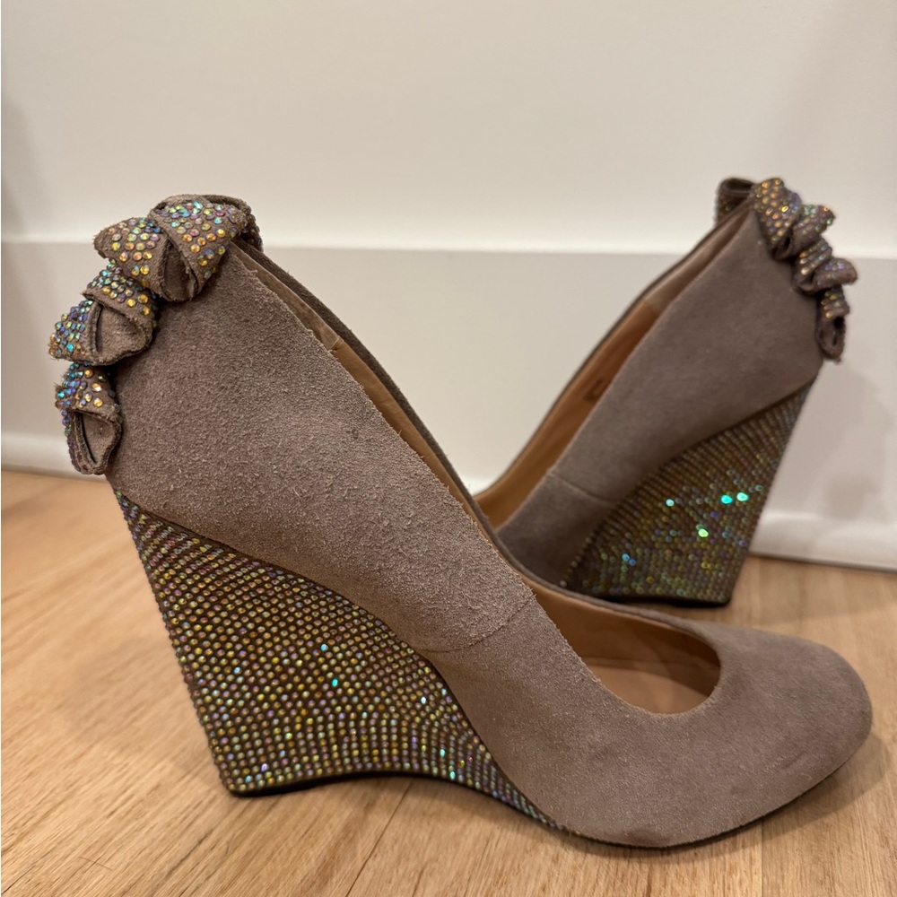 Betsy Johnson Rhinestone Wedge
